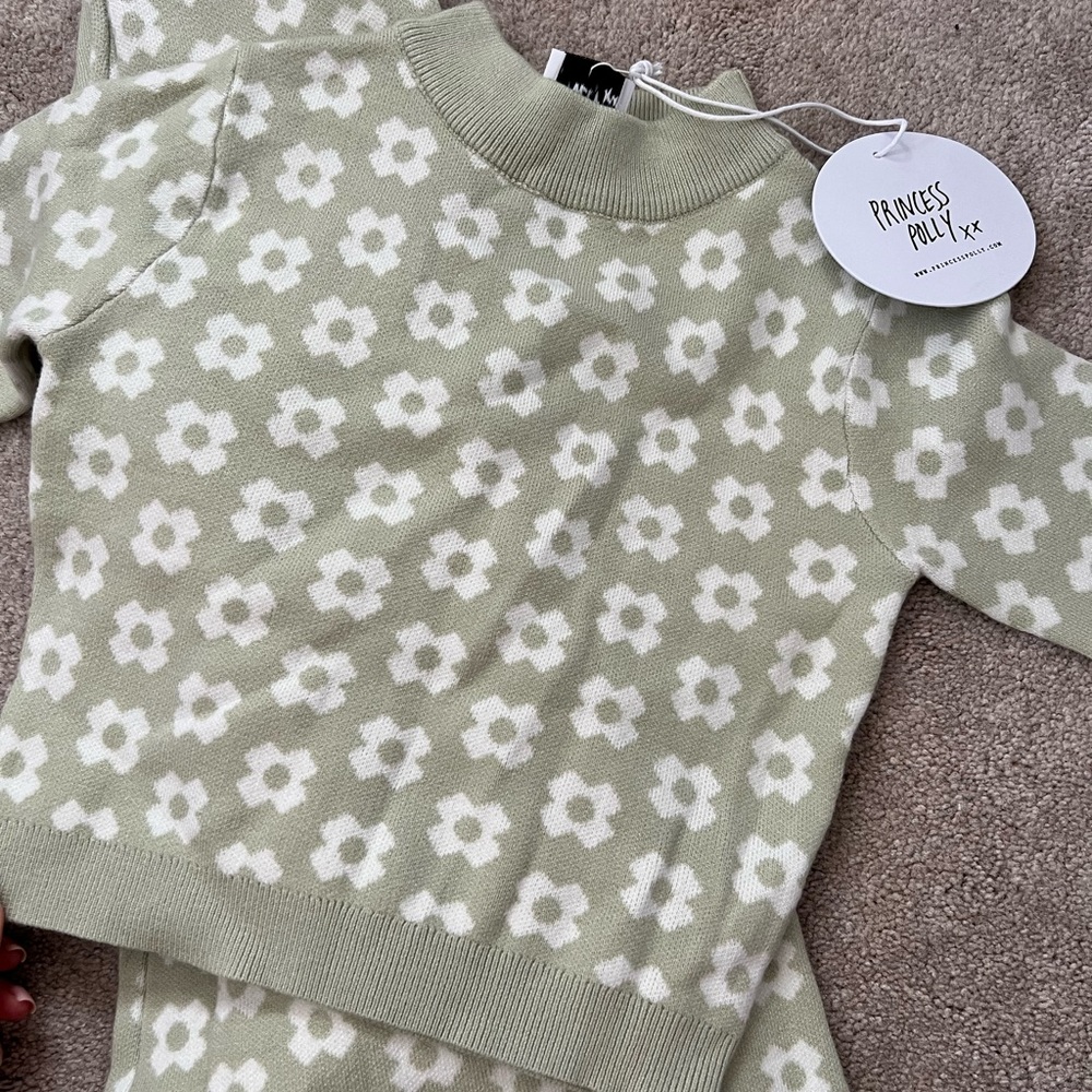 Green & white printed set [NEW]